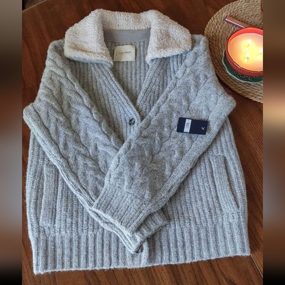 Lucky Brand gray cardigan
